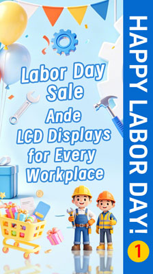Labor Day Sale | Ande LCD Displays for Every Workplace