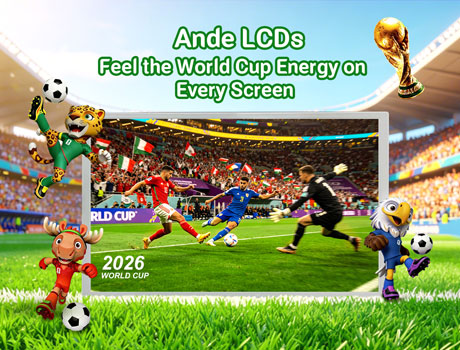 Feel the World Cup Energy on Every Screen | Ande LCD Displays for Every Workplace