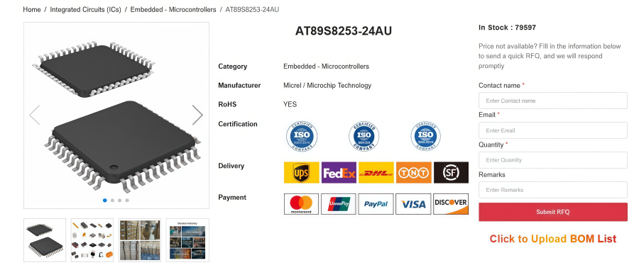 AT89S8253-24AU Microcontroller Overview: Pinout & Datasheet AT89S8253-24AU Microcontroller Overview: Pinout & Datasheet