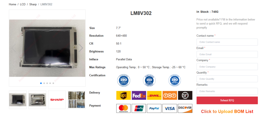 Sharp LM8V302: Specs, Advantages & Industrial Applications Sharp LM8V302: Specs, Advantages & Industrial Applications