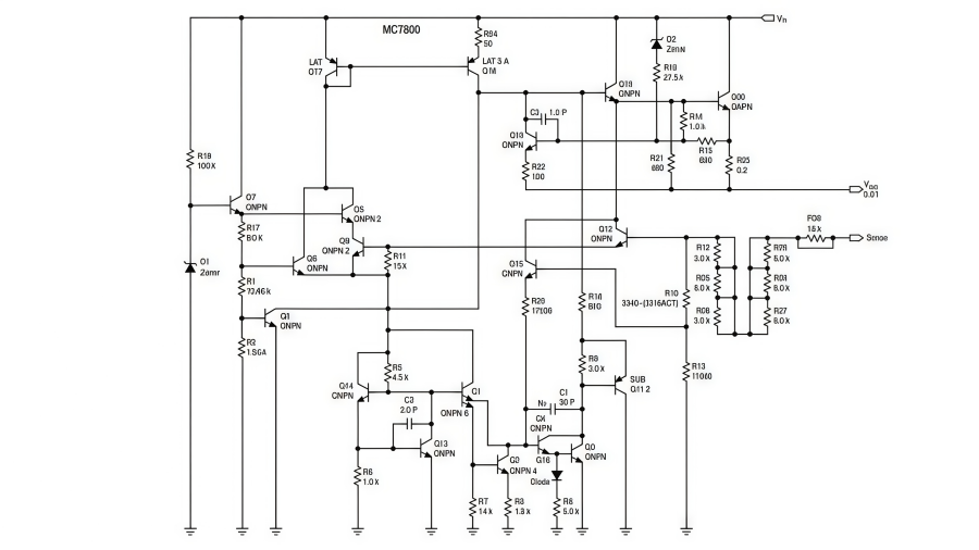 MC7812BTG Representative Schematic Diagram MC7812BTG Representative Schematic Diagram