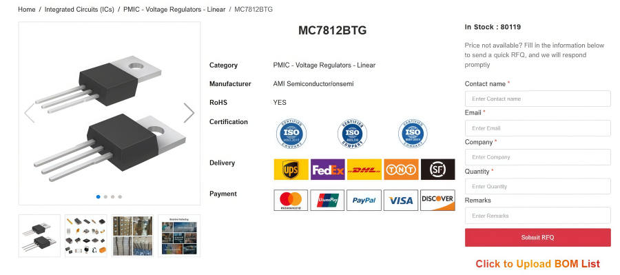 A Comprehensive Overview to MC7812BTG Voltage Regulator A Comprehensive Overview to MC7812BTG Voltage Regulator
