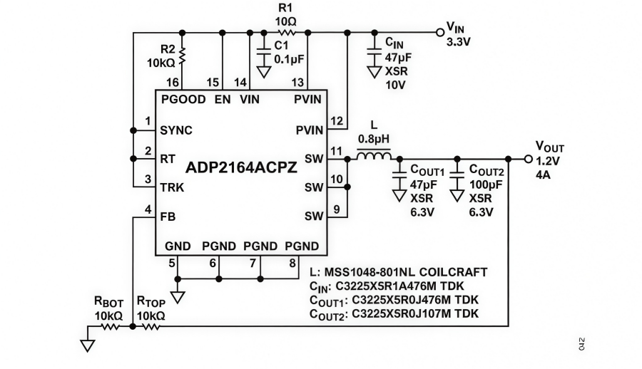 ADP2164ACPZ-R7 4A Synchronous Buck Regulator Guide ADP2164ACPZ-R7 4A Synchronous Buck Regulator Guide