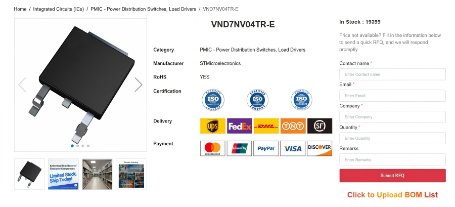 A Complete Overview to VND7NV04TR-E Power Switch A Complete Overview to VND7NV04TR-E Power Switch